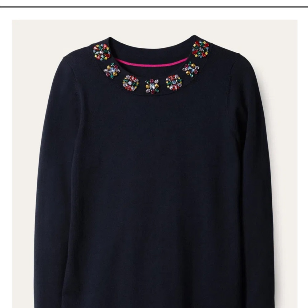 Boden sweater NWOT US 4 embellished sweater jumper Howe jeweled sweater